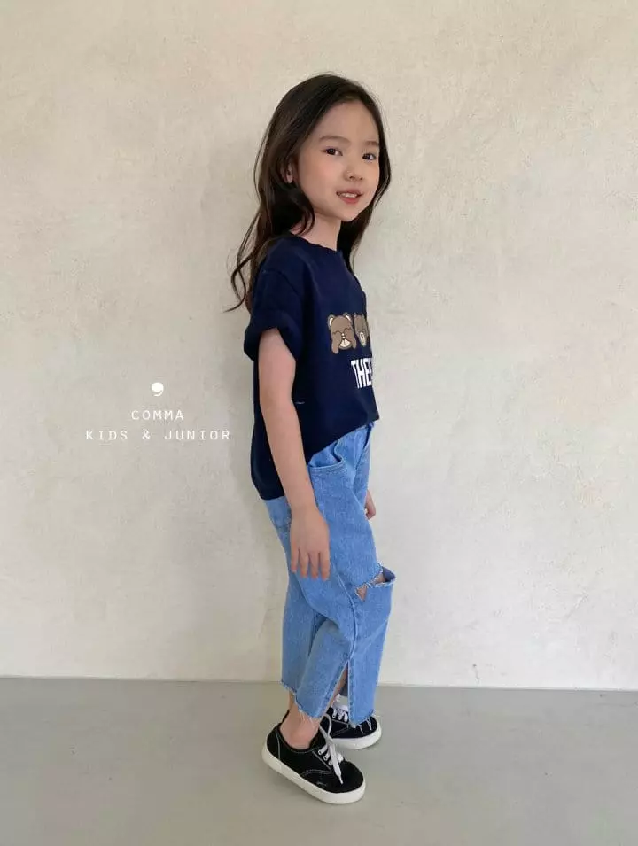 Comma - Korean Children Fashion - #stylishchildhood - Bear Tee - 8