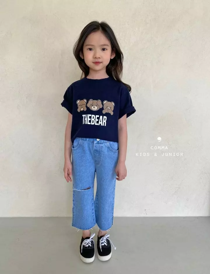 Comma - Korean Children Fashion - #toddlerclothing - Bear Tee - 7