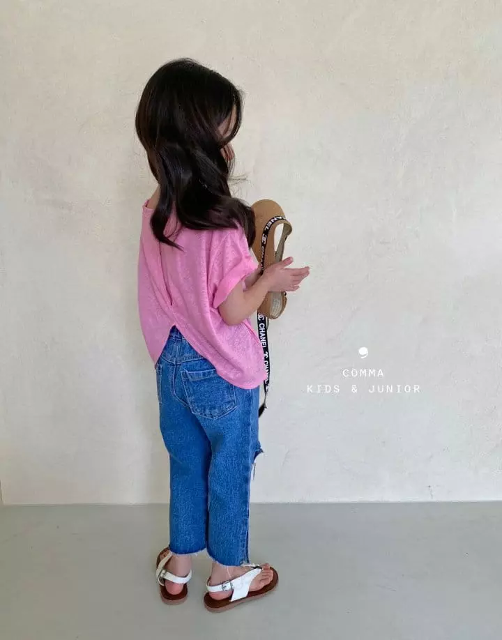 Comma - Korean Children Fashion - #toddlerclothing - Back Tee - 5