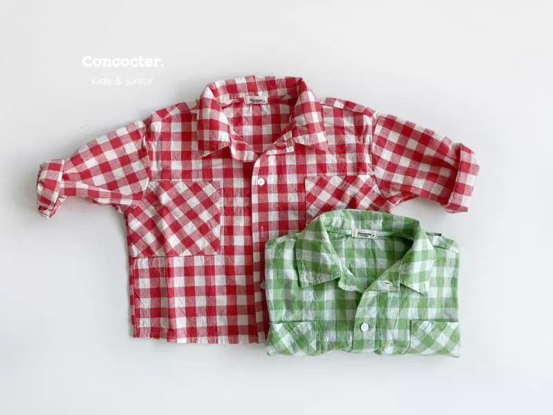 Concocter - Korean Children Fashion - #childofig - Check Check Shirt