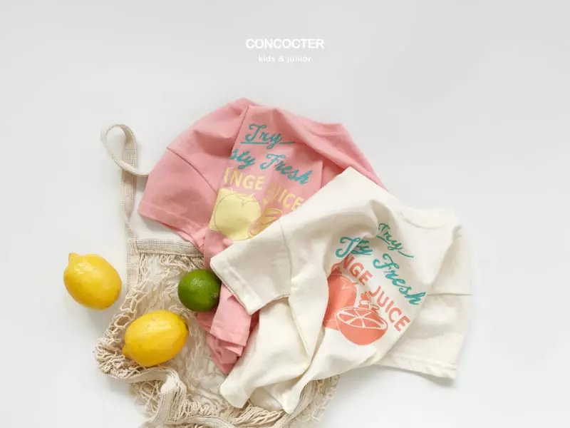 Concocter - Korean Children Fashion - #prettylittlegirls - Orange Juice Tee - 4
