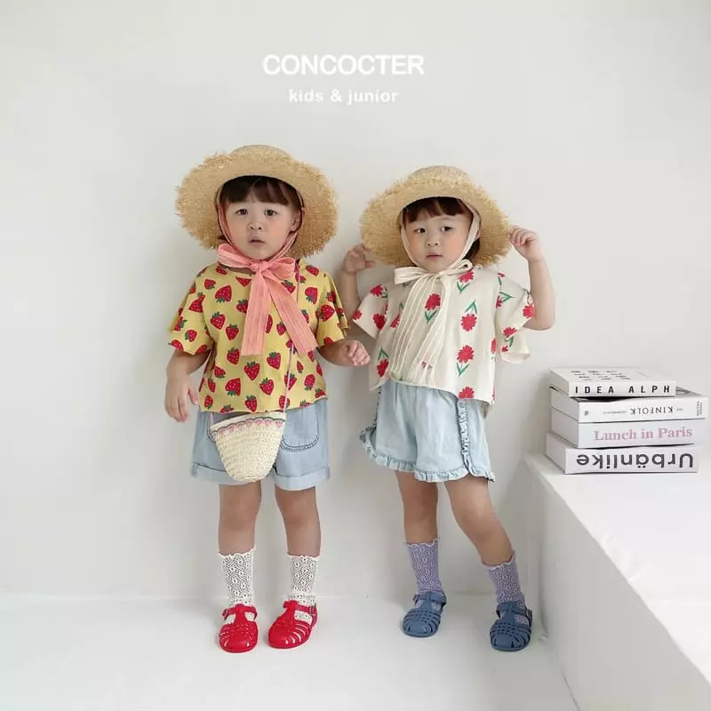 Concocter - Korean Children Fashion - #childofig - Frill Denim Shorts - 2