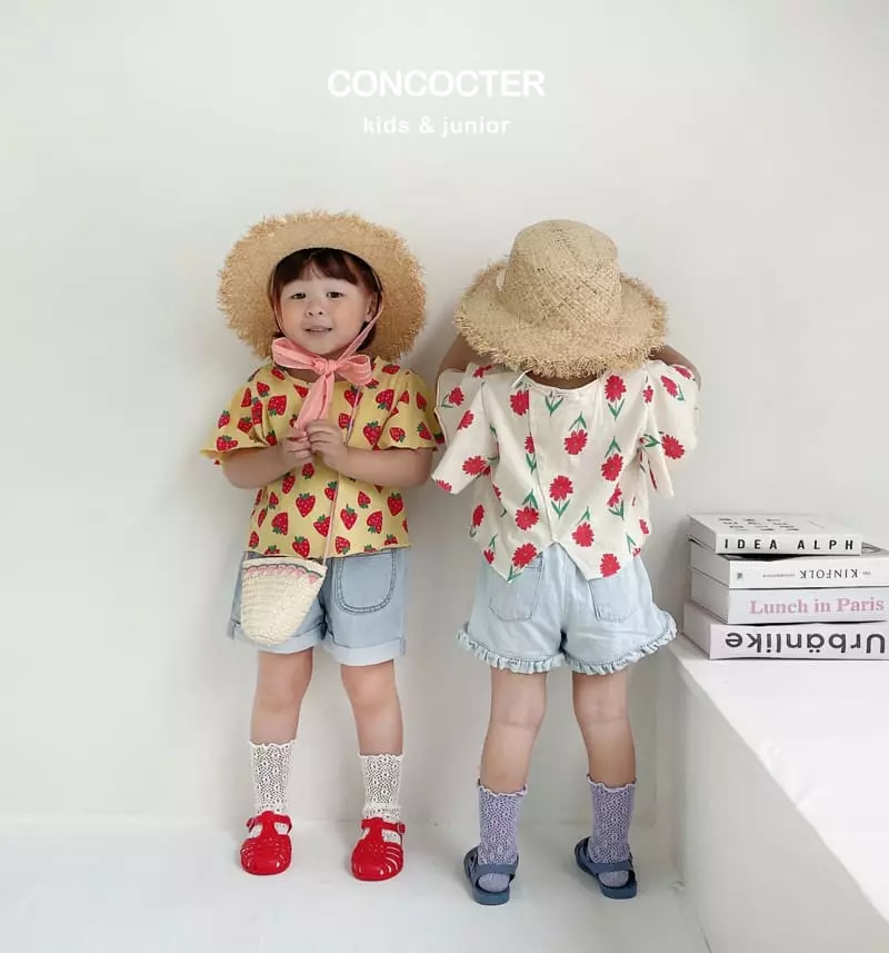 Concocter - Korean Children Fashion - #childrensboutique - Frill Denim Shorts - 3