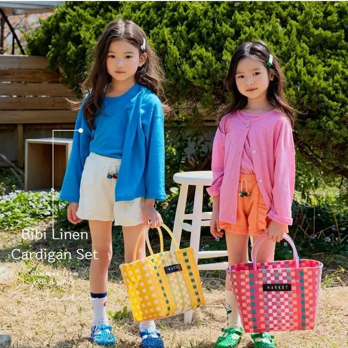 Concocter - Korean Children Fashion - #childrensboutique - Vivi Linen Cardigan Set