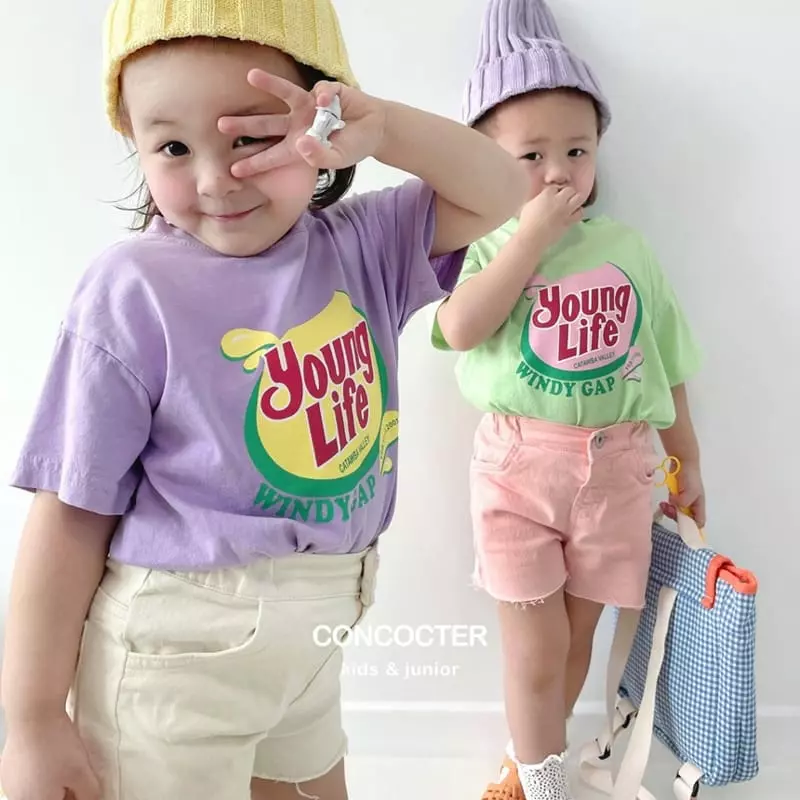 Concocter - Korean Children Fashion - #discoveringself - Young Life Short Sleeves Tee - 2