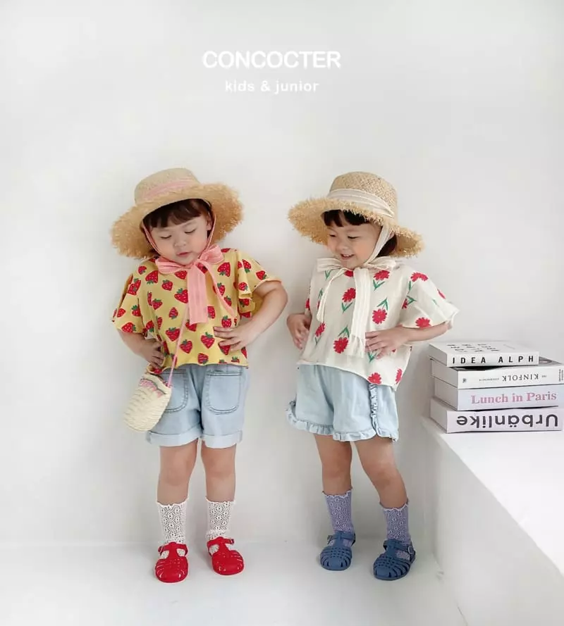 Concocter - Korean Children Fashion - #fashionkids - Frill Denim Shorts - 6
