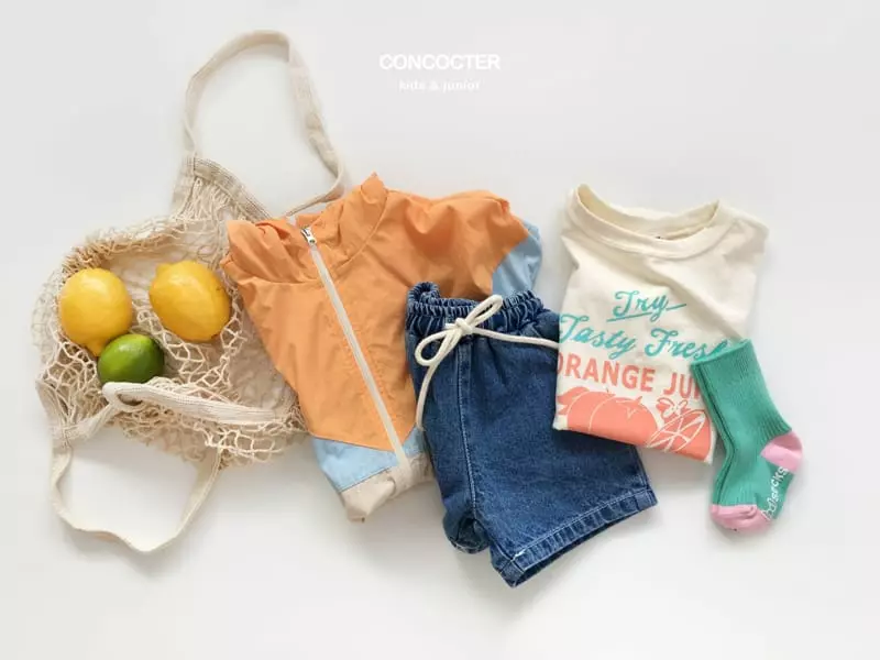 Concocter - Korean Children Fashion - #kidsshorts - Orange Juice Tee - 10