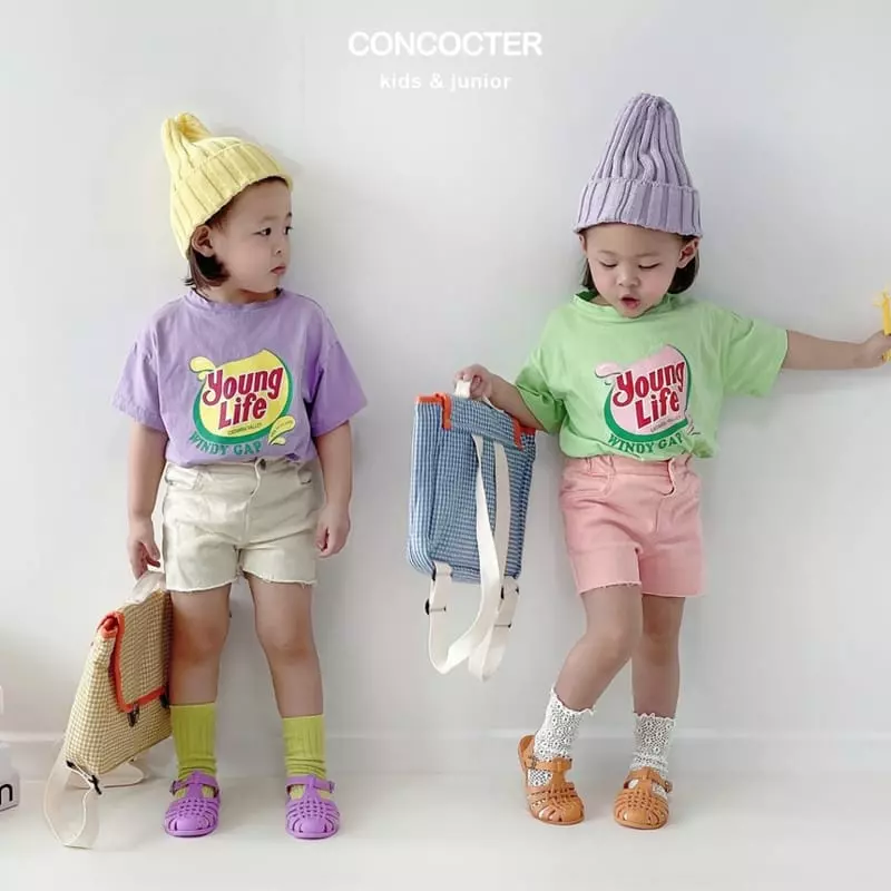 Concocter - Korean Children Fashion - #kidsstore - Young Life Short Sleeves Tee - 5