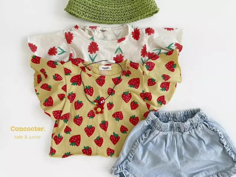 Concocter - Korean Children Fashion - #littlefashionista - Frill Denim Shorts - 11