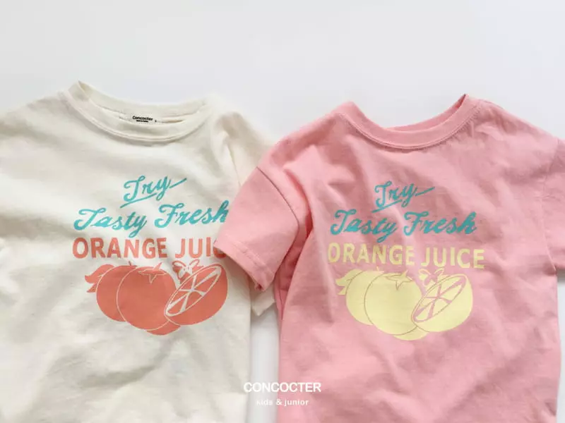 Concocter - Korean Children Fashion - #magicofchildhood - Orange Juice Tee