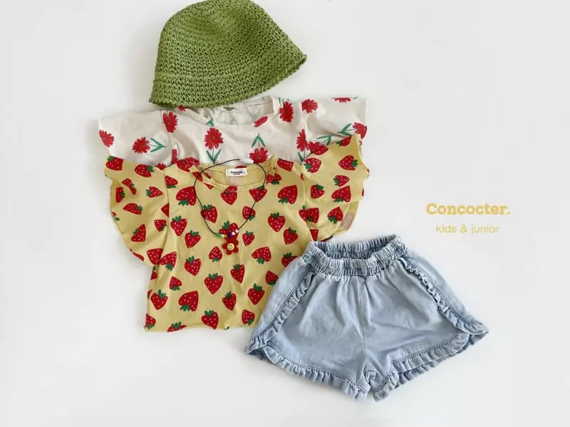 Concocter - Korean Children Fashion - #magicofchildhood - Frill Denim Shorts - 12