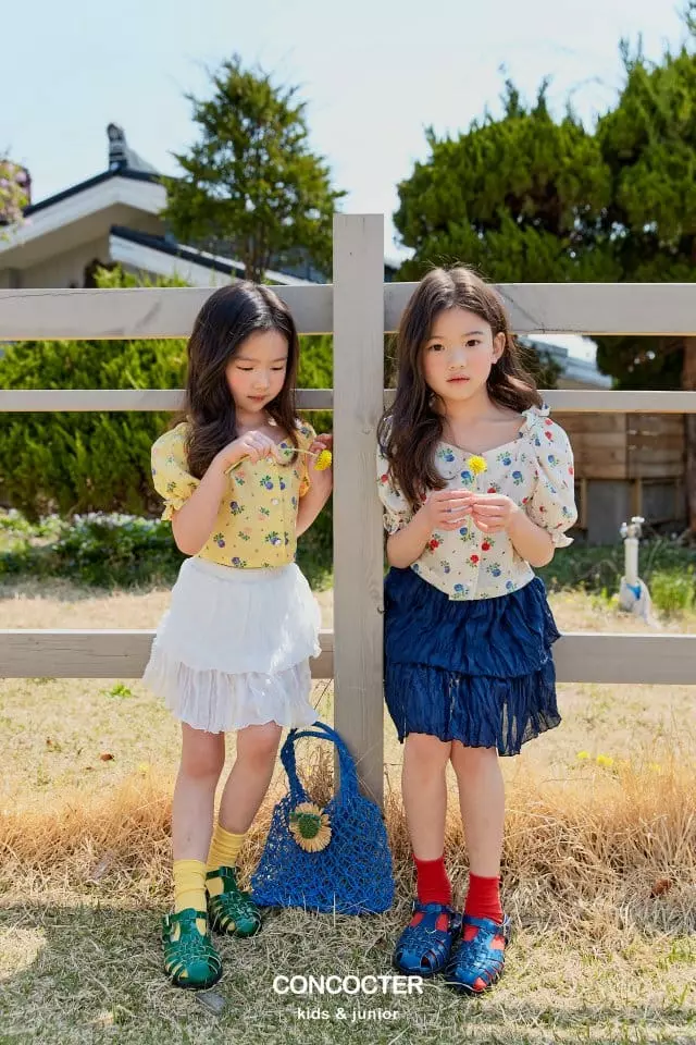 Concocter - Korean Children Fashion - #magicofchildhood - Bean Button Blouse