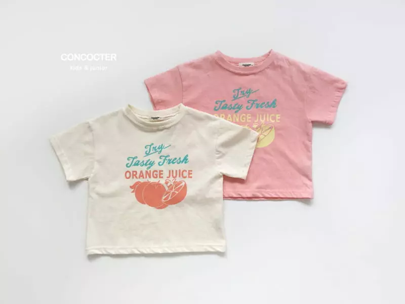Concocter - Korean Children Fashion - #minifashionista - Orange Juice Tee - 2