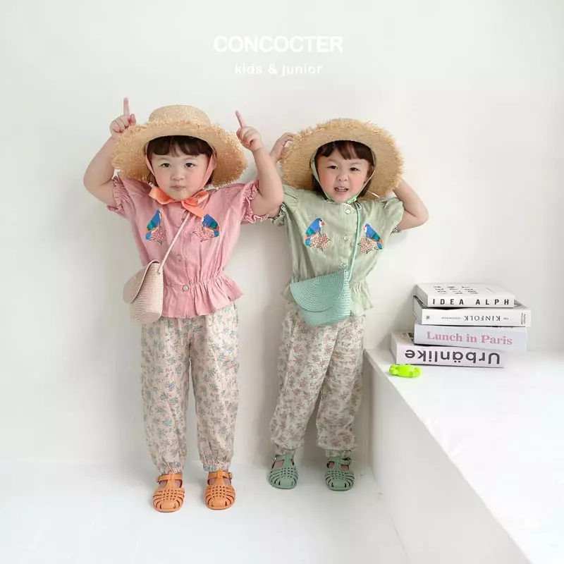 Concocter - Korean Children Fashion - #minifashionista - Parrot Blouse - 2