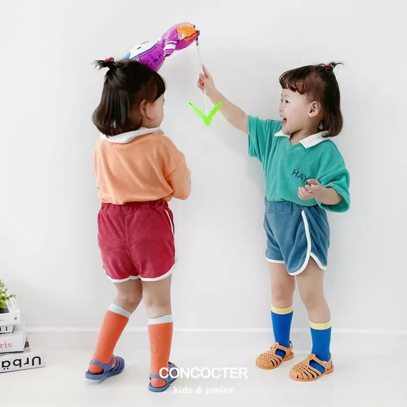 Concocter - Korean Children Fashion - #minifashionista - Hey Tery Top Bottom Set - 11