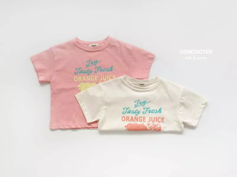 Concocter - Korean Children Fashion - #prettylittlegirls - Orange Juice Tee - 3