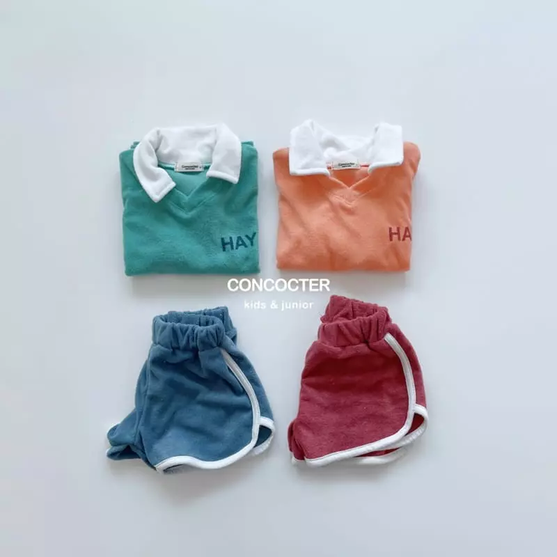 Concocter - Korean Children Fashion - #prettylittlegirls - Hey Tery Top Bottom Set - 12
