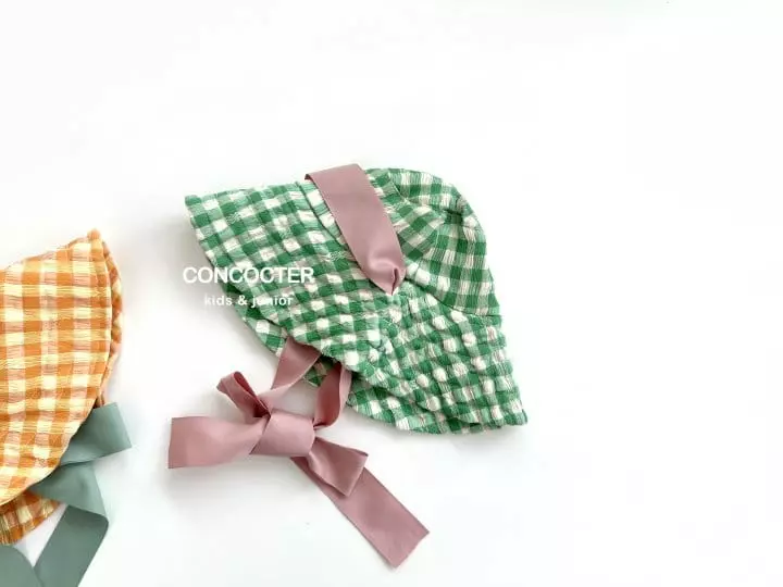 Concocter - Korean Children Fashion - #prettylittlegirls - Ribbon Check Bucket Hat - 2