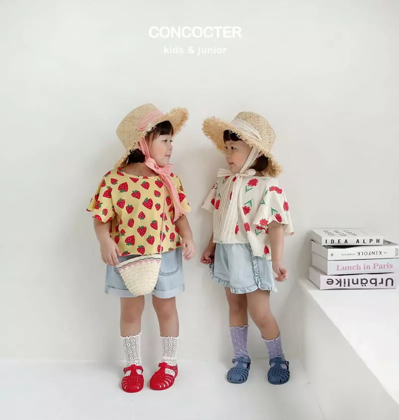 Concocter - Korean Children Fashion - #stylishchildhood - Frill Denim Shorts