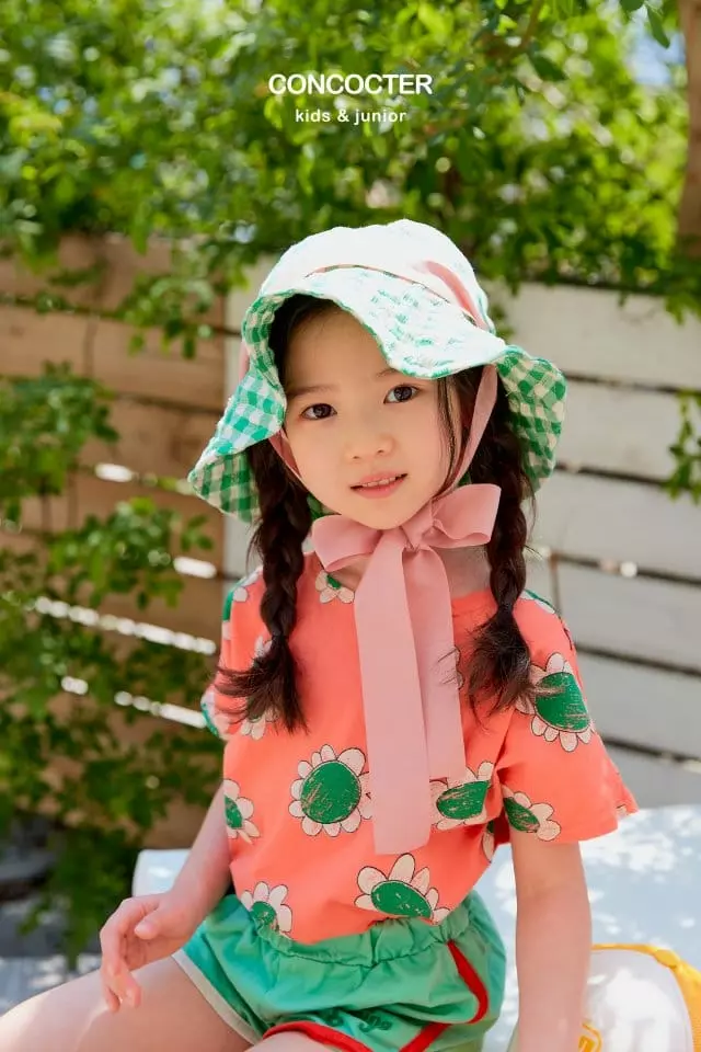 Concocter - Korean Children Fashion - #stylishchildhood - Ribbon Check Bucket Hat - 5