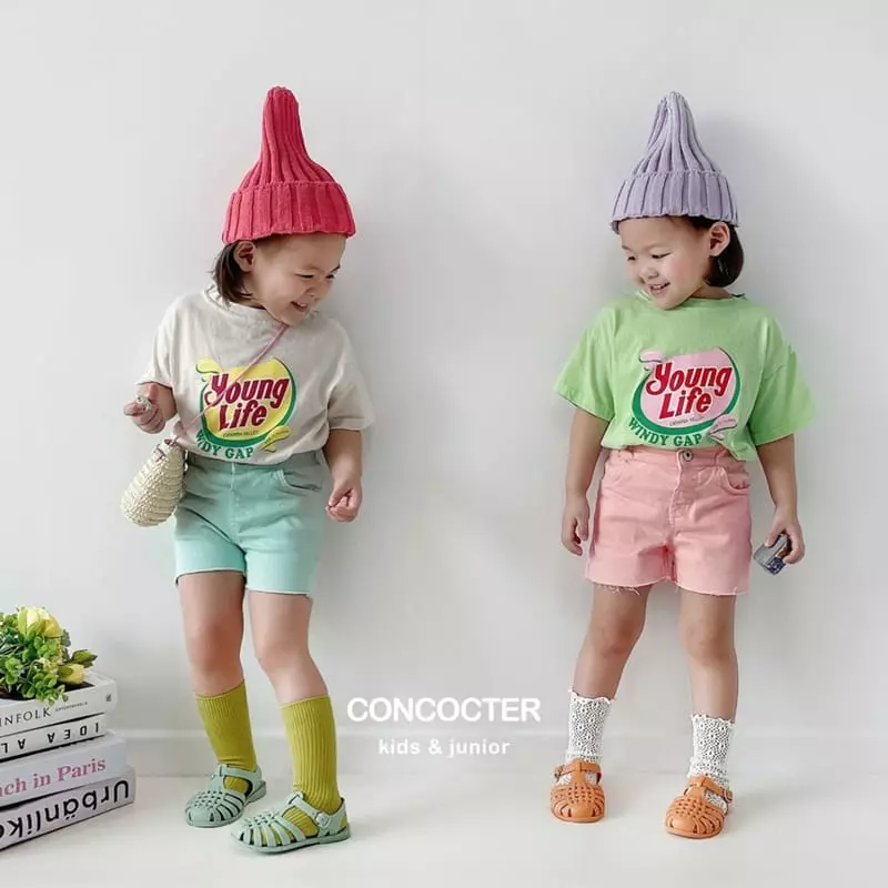 Concocter - Korean Children Fashion - #todddlerfashion - Young Life Short Sleeves Tee - 12
