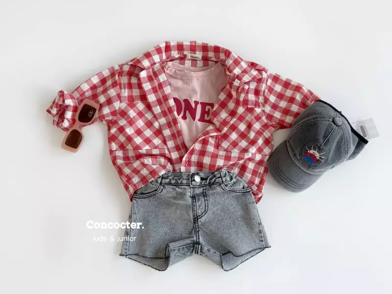 Concocter - Korean Children Fashion - #todddlerfashion - Check Check Shirt - 11