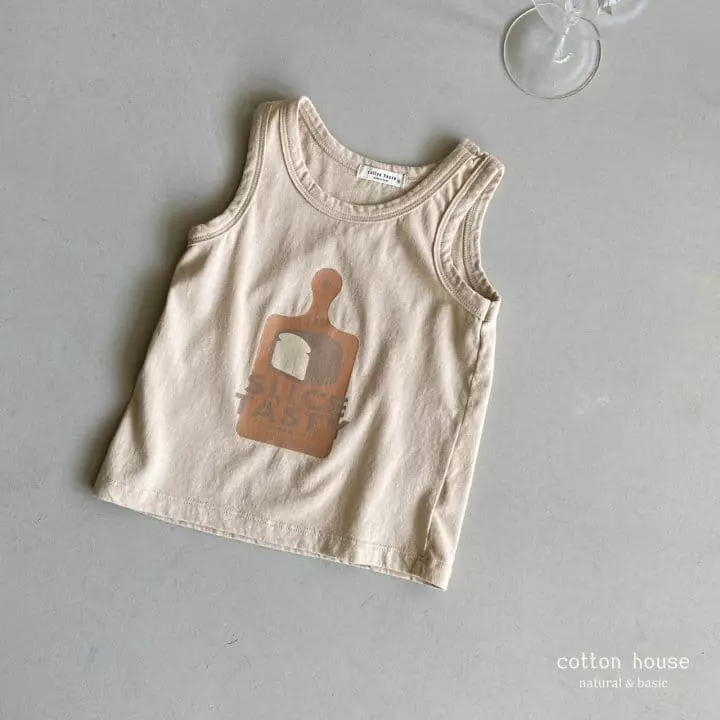 Cotton House - Korean Children Fashion - #Kfashion4kids - Bread Sleeveless - 3