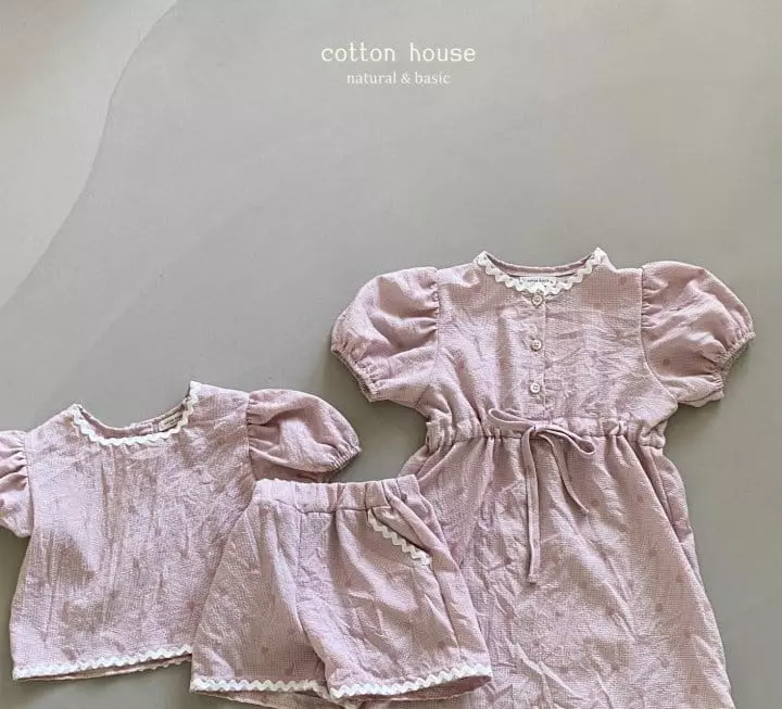 Cotton House - Korean Children Fashion - #kidzfashiontrend - Marcaroon Top Bottom Set - 4