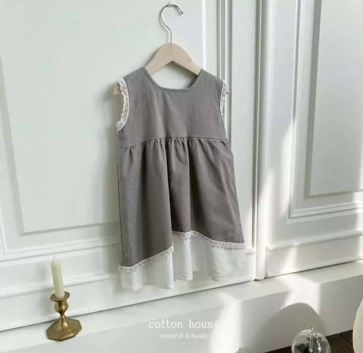Cotton House - Korean Children Fashion - #childofig - Deeple Linen One-piece - 5