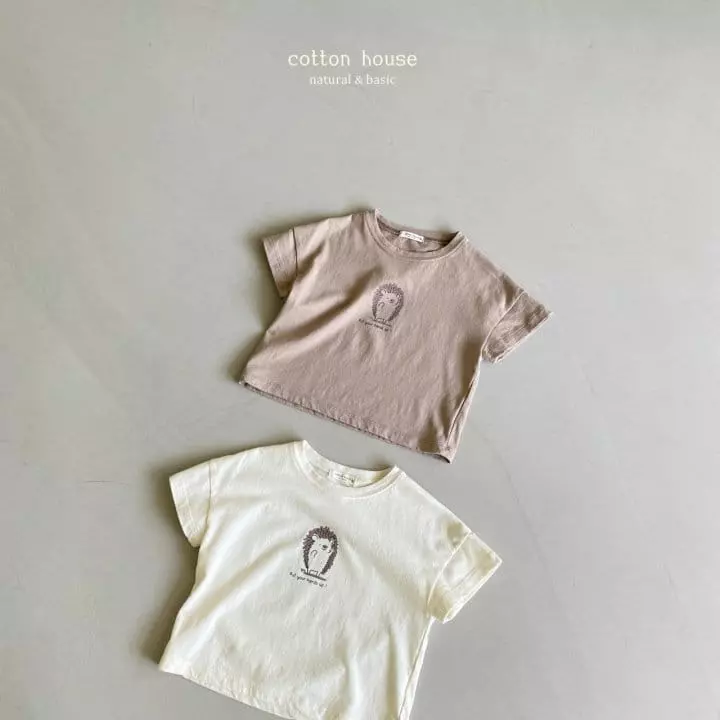 Cotton House - Korean Children Fashion - #childofig - Hedgehog Tee - 5