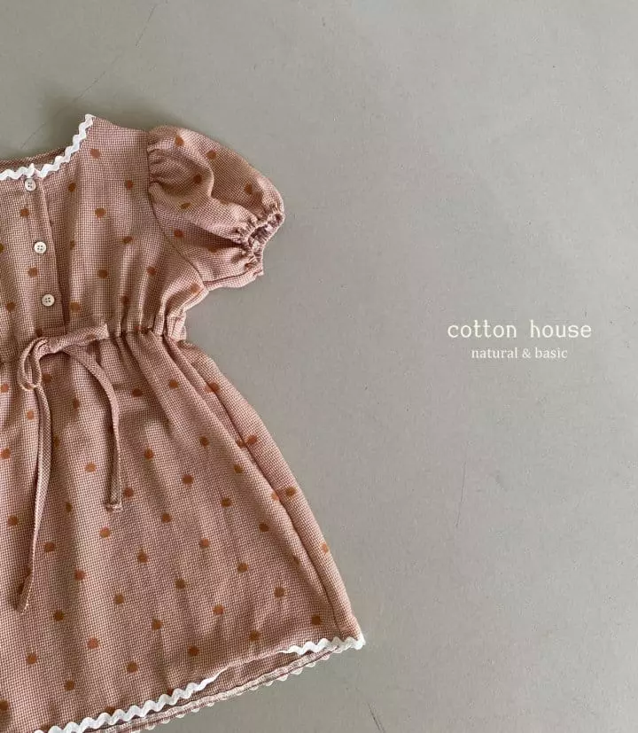 Cotton House - Korean Children Fashion - #childofig - Marcaroon One-piece