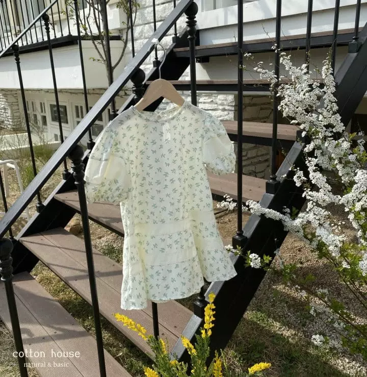Cotton House - Korean Children Fashion - #childrensboutique - Flower Color One-piece - 5