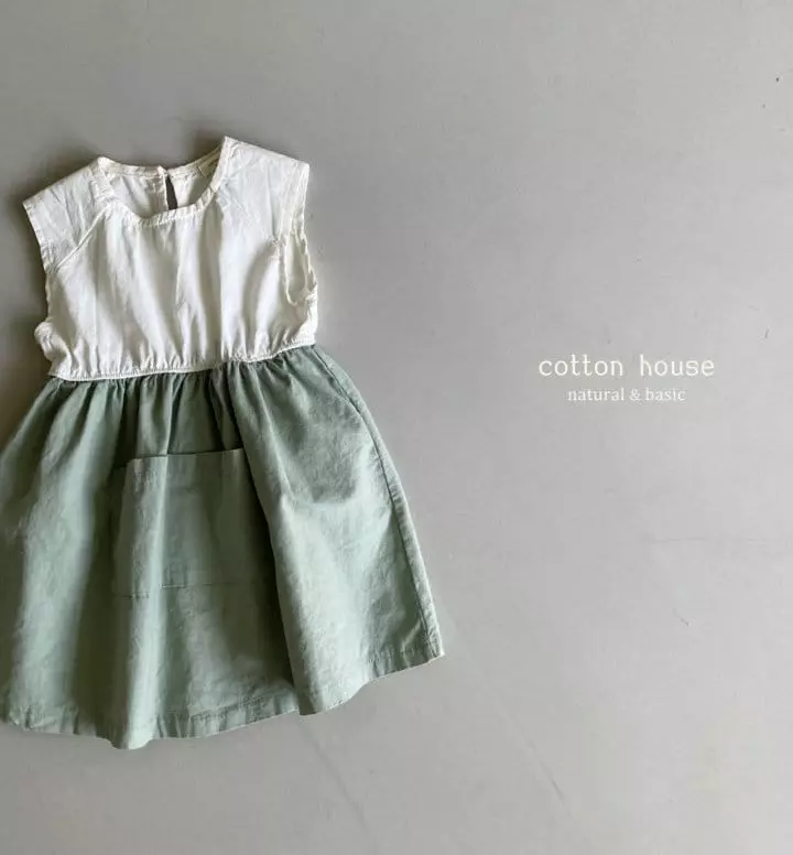Cotton House - Korean Children Fashion - #designkidswear - Linen Pocket One-piece - 6