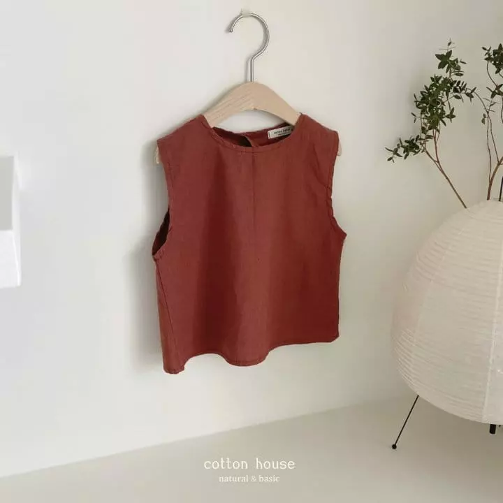 Cotton House - Korean Children Fashion - #designkidswear - Tulip Linen Sleeveless - 7