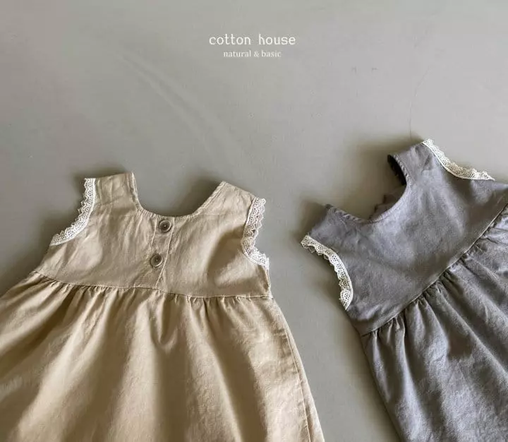 Cotton House - Korean Children Fashion - #discoveringself - Deeple Linen One-piece - 8