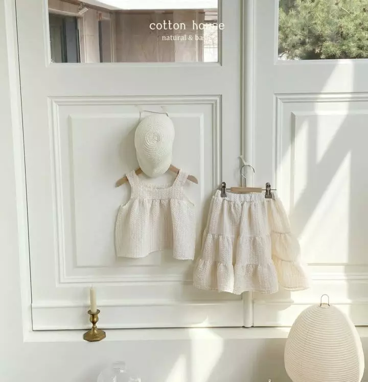 Cotton House - Korean Children Fashion - #discoveringself - Honey Top Bottom Set - 2