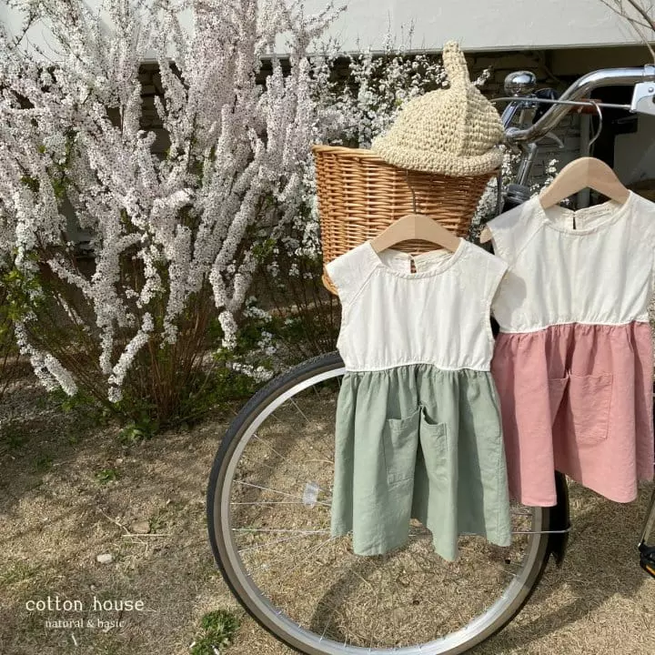 Cotton House - Korean Children Fashion - #fashionkids - Linen Pocket One-piece - 8