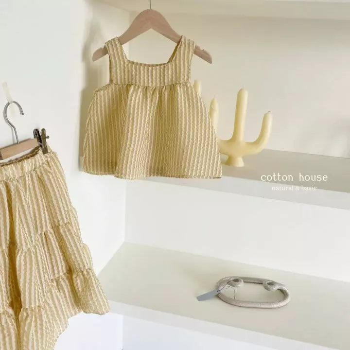 Cotton House - Korean Children Fashion - #fashionkids - Honey Top Bottom Set - 3