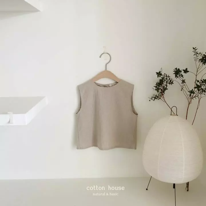 Cotton House - Korean Children Fashion - #fashionkids - Tulip Linen Sleeveless - 9