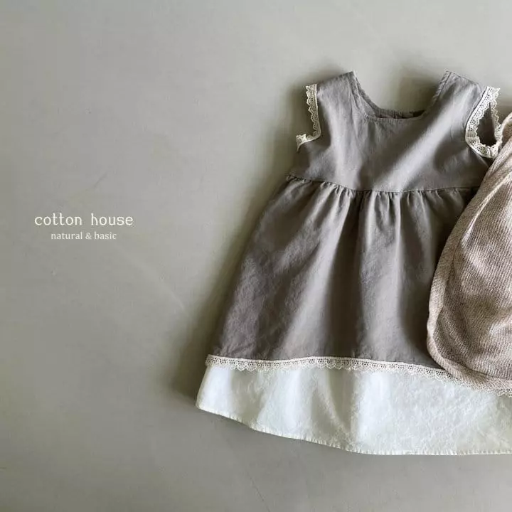 Cotton House - Korean Children Fashion - #kidsshorts - Deeple Linen One-piece - 10