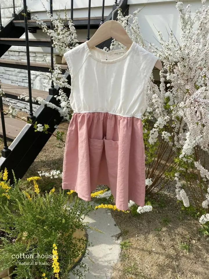 Cotton House - Korean Children Fashion - #kidsshorts - Linen Pocket One-piece - 9
