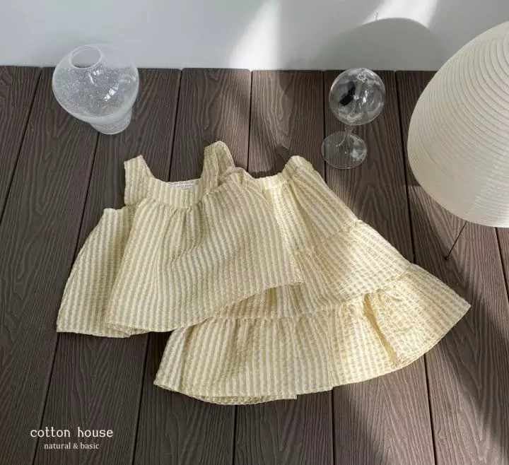 Cotton House - Korean Children Fashion - #kidsstore - Honey Top Bottom Set - 5