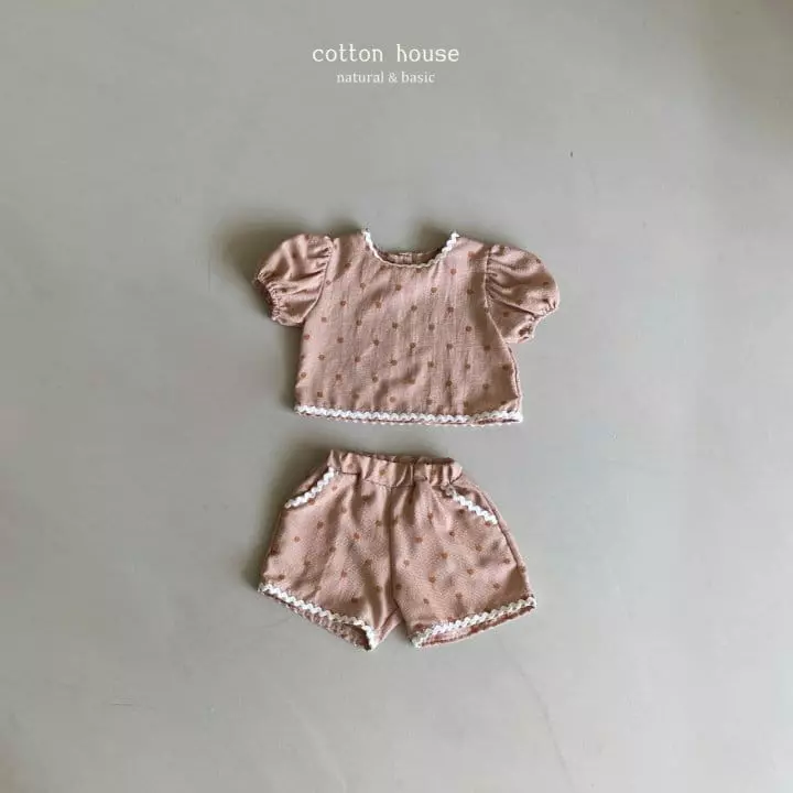 Cotton House - Korean Children Fashion - #kidsstore - Marcaroon Top Bottom Set - 2
