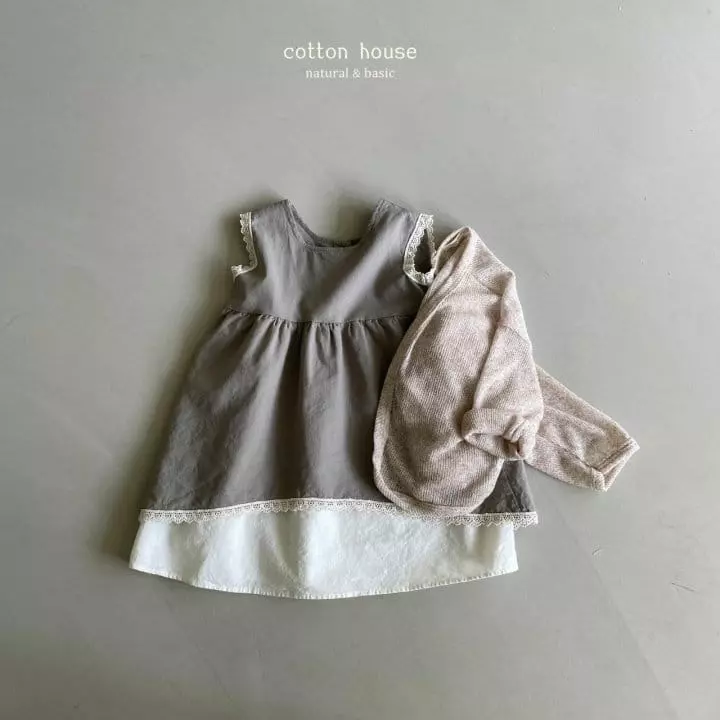 Cotton House - Korean Children Fashion - #kidzfashiontrend - Deeple Linen One-piece - 12