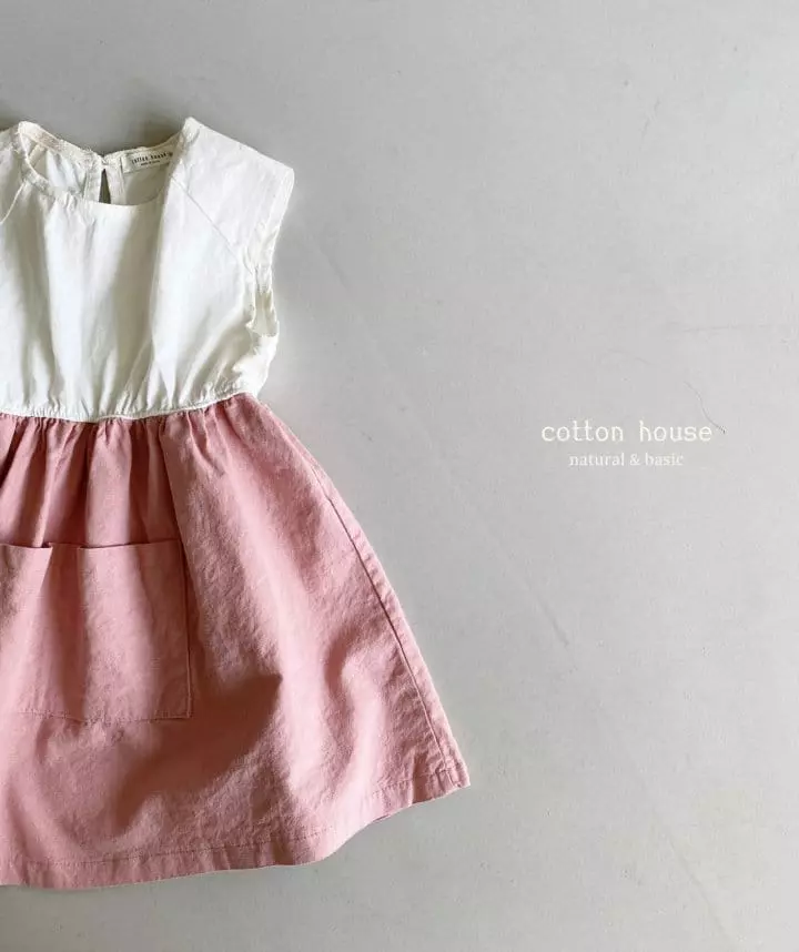 Cotton House - Korean Children Fashion - #kidzfashiontrend - Linen Pocket One-piece - 11