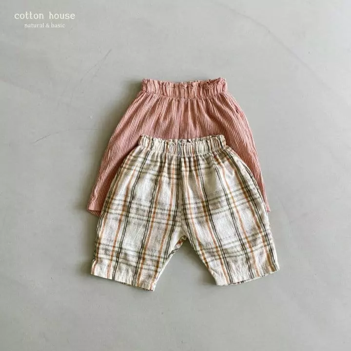 Cotton House - Korean Children Fashion - #kidzfashiontrend - Capri Pants - 5