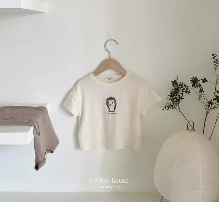 Cotton House - Korean Children Fashion - #littlefashionista - Hedgehog Tee