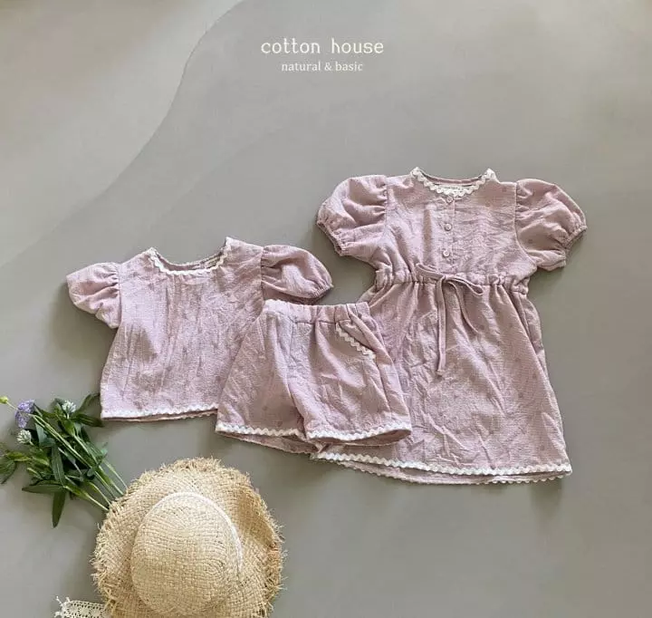 Cotton House - Korean Children Fashion - #magicofchildhood - Marcaroon Top Bottom Set - 6