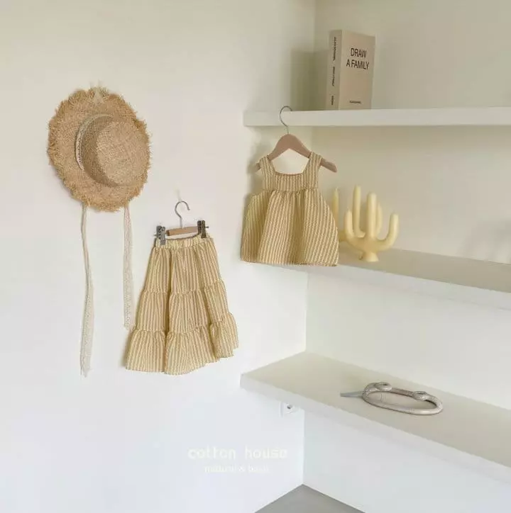 Cotton House - Korean Children Fashion - #minifashionista - Honey Top Bottom Set - 10