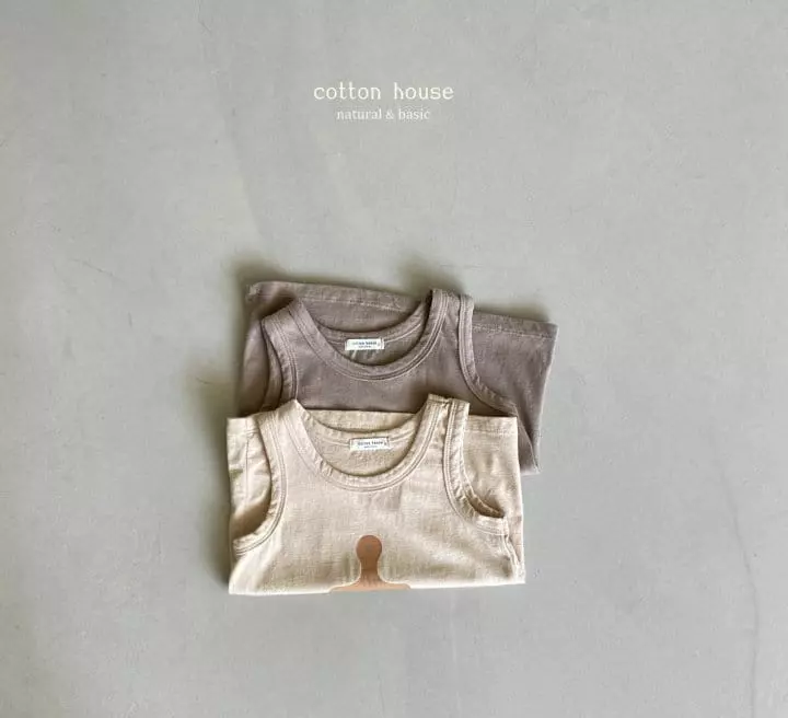 Cotton House - Korean Children Fashion - #minifashionista - Bread Sleeveless - 6